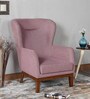 Ana Wing Chair in Light Pink Colour Ana Wing Chair in Light Pink Colour