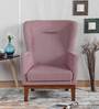 Ana Wing Chair in Light Pink Colour Ana Wing Chair in Light Pink Colour