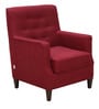 Ander  Lounge Chair In Garnet Red Colour 