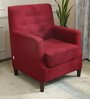 Ander  Lounge Chair In Garnet Red Colour 