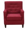 Ander  Lounge Chair In Garnet Red Colour 
