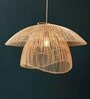 Anala Handmade Rattan Cane Pendant Hanging Light (White & Natural)