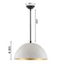 Analia White Metal Hanging Light