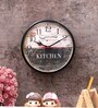 Black Metal Analog Antique Modern Wall Clock