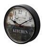 Black Metal Analog Antique Modern Wall Clock