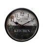 Black Metal Analog Antique Modern Wall Clock