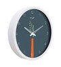 Grey Plastic Analogue Modern Wall Clock