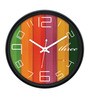 Multicolour Plastic Analogue Modern Wall Clock
