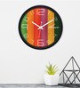 Multicolour Plastic Analogue Modern Wall Clock