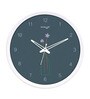 Blue Plastic Analog Modern Wall Clock