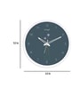 Blue Plastic Analog Modern Wall Clock