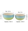 Ananda Green & Blue Ceramic (Set of 2) Serving Bowl
