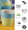 Ananda 150ml Green & Blue Ceramic (Set of 6) Coffee Mug