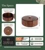 Anant Roti Box | Wooden Casserole Chapati Box