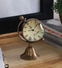 Metallic Brass Kimberly Analog Table Clock