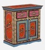 Anantya Solid Wood Hand-Painted Cabinet