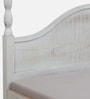 Anaya Solid Wood Poster King Bed in Farmhouse White Finish