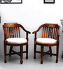 Ancient India Arm Chair (Set of 2) in Teak Gold Finish in