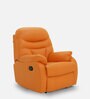 Ancona 1 Seater Manual Recliner Chair in Rust Colour