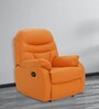 Ancona 1 Seater Manual Recliner Chair in Rust Colour