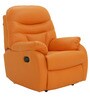 Ancona 1 Seater Manual Recliner Chair in Rust Colour