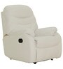 Ancona 1 Seater Manual Recliner Chair in White Colour