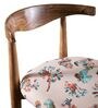 Andaman Dining Chair In Printed Beige Colour