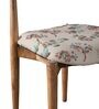 Andaman Dining Chair In Printed Beige Colour