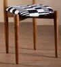 Andaman Dining Chair In Printed Black and White Colour