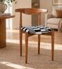 Andaman Dining Chair In Printed Black and White Colour