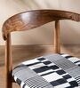 Andaman Dining Chair In Printed Black and White Colour