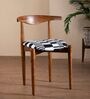 Andaman Dining Chair In Printed Black and White Colour