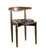 Andaman Dining Chair In Printed Black Colour