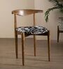 Andaman Dining Chair In Printed Black Colour