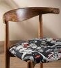 Andaman Dining Chair In Printed Black Colour
