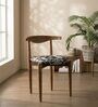 Andaman Dining Chair In Printed Black Colour