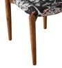 Andaman Dining Chair In Printed Black Colour