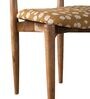 Andaman Dining Chair In Printed Borwn Colour