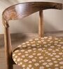 Andaman Dining Chair In Printed Borwn Colour