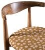 Andaman Dining Chair In Printed Borwn Colour