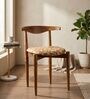 Andaman Dining Chair In Printed Borwn Colour