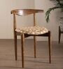 Andaman Dining Chair In Printed Borwn Colour