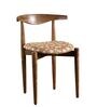 Andaman Dining Chair In Printed Borwn Colour