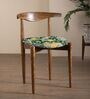 Andaman Dining Chair In Printed Green Colour