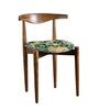 Andaman Dining Chair In Printed Green Colour