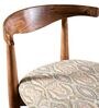 Andaman Dining Chair In Printed Neutral Colour