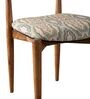 Andaman Dining Chair In Printed Neutral Colour