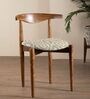 Andaman Dining Chair In Printed Neutral Colour