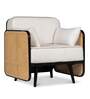 Andaman Havelock Fabric Arm Chair In Dual Finish