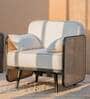 Andaman Havelock Fabric Arm Chair In Dual Finish